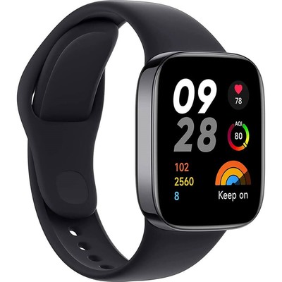 Смарт-часы Xiaomi Redmi Watch 3 Active, 1.83", TFT, сенсор, GPS, замер SpO2, 289 мАч, черные