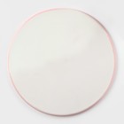 Кофейная пара керамическая «Любовь», 3 предмета: кружка 200 мл, блюдце d=20 см, ложка h=14 см, цвет розовый - фото 4399739