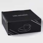 Кофейная пара «Любовь», 3 предмета: кружка 200 мл, блюдце d=20 см, ложка h=14 см, керамика, цвет голубой - Фото 7