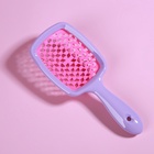 Расчёска массажная, широкая, вентилируемая, 8,5 × 20,5 см, PVC коробка, цвет сиреневый/розовый - Фото 7