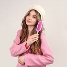 Расчёска массажная, широкая, вентилируемая, 8,5 × 20,5 см, PVC коробка, цвет сиреневый/розовый - Фото 10