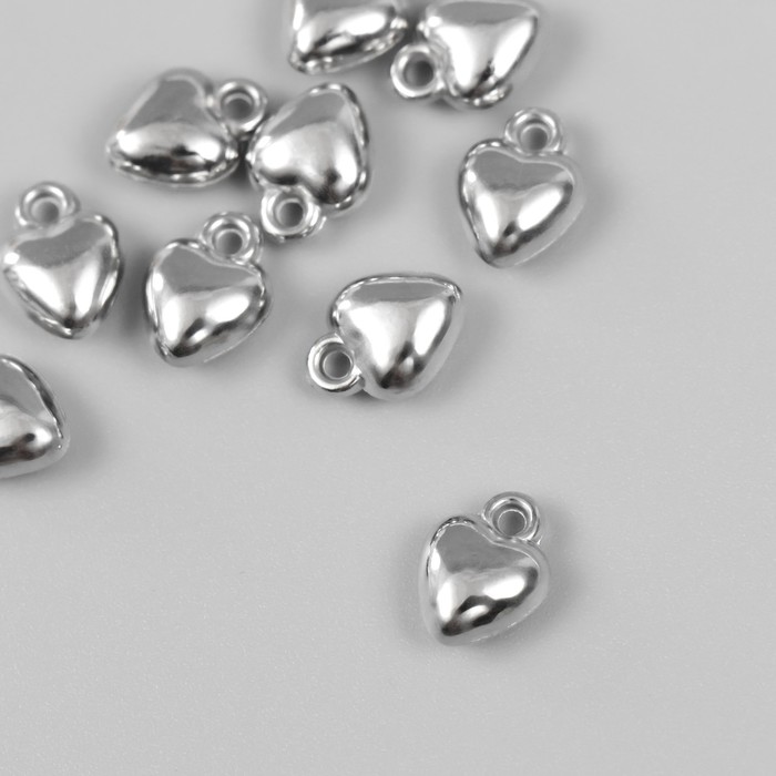 Подвеска "Сердце" серебро 0,8х1 см - Фото 1