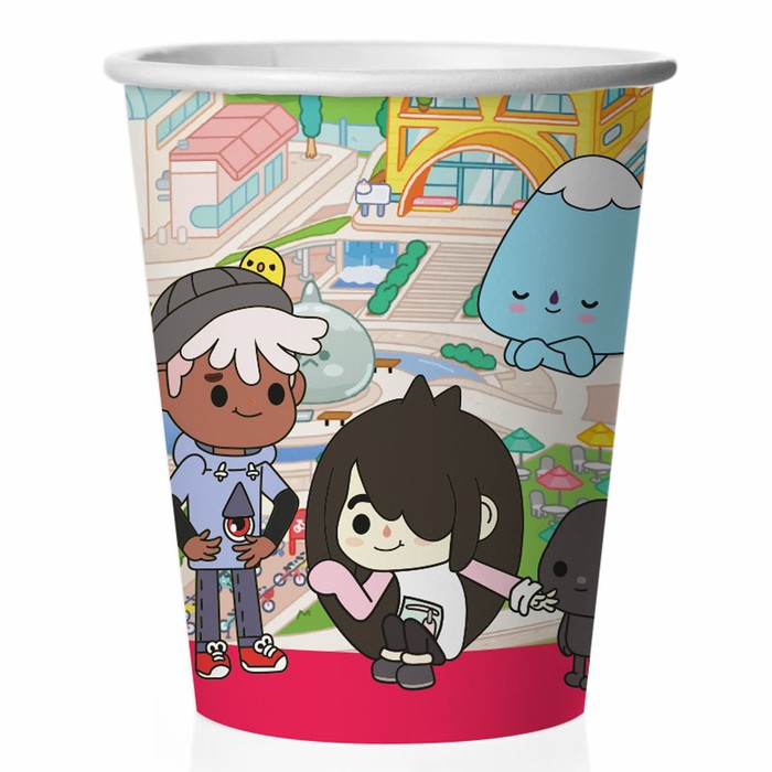 Стакан бумажный «Тока для тебя», 250 мл, в наборе 6 шт. 10071713