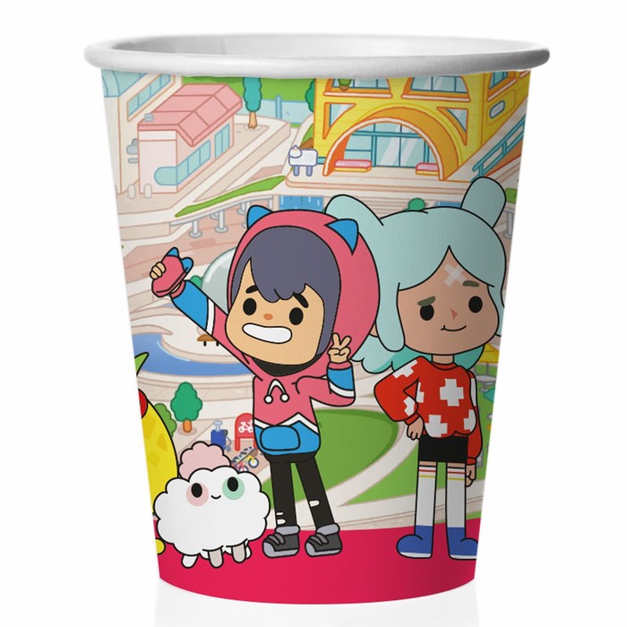 Стакан бумажный «Тока для тебя», 250 мл, в наборе 6 шт. 10071713