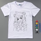 Набор для творчества футболка-раскраска «Девочка луна», размер 140-146 см - Фото 4