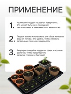 Поддон для рассады, 55×30×5.6 см, пластик, чёрный, Greengo - Фото 5