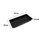 Поддон для рассады, 55×30×5.6 см, пластик, чёрный, Greengo - Фото 7