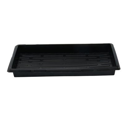 Поддон для рассады, 55×30×5.6 см, пластик, чёрный, дно МИКС, Greengo