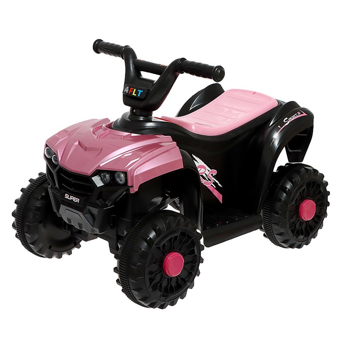 Электромобиль «Квадроцикл», свет, AUX, розовый