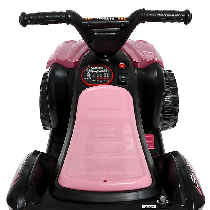 Электромобиль «Квадроцикл», свет, AUX, розовый - фото 1907885297