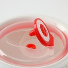 УЦЕНКА Набор салатников керамических с вакуумными крышками «Ромбики», 3 предмета: 300/550/900 мл, белая - Фото 3