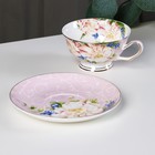 УЦЕНКА Чайная пара фарфоровая «Чайная роза», 2 предмета: чашка 200 мл, блюдце d=15 см - Фото 2