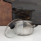 УЦЕНКА Кастрюля из нержавеющей стали Promo, 1,7 л, 20×8 см, с крышкой - Фото 2