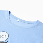 Комплект домашний женский (футболка и брюки), цвет голубой, размер 50 - Фото 5