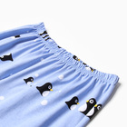 Комплект домашний женский (футболка и брюки), цвет голубой, размер 50 - Фото 7
