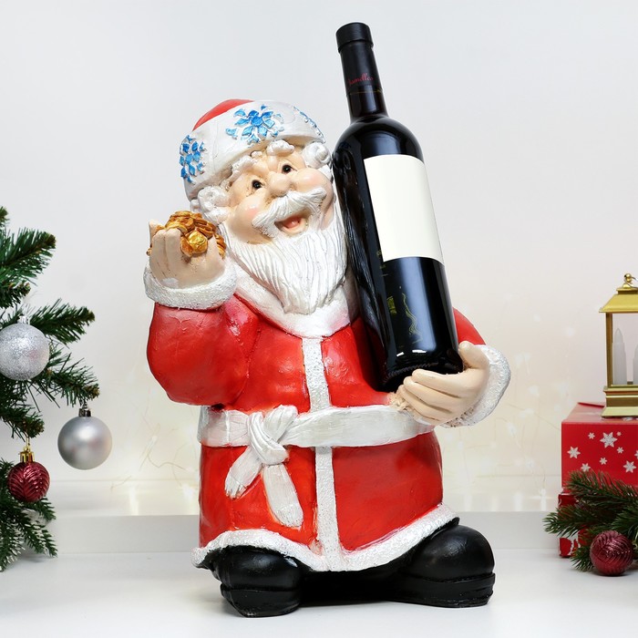 Подставка под бутылку "Дед Мороз" 28х48см - Фото 1