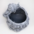 Фигурное кашпо "Дракон" серый камень, 17х22х19см - Фото 6