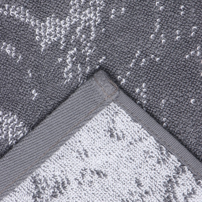 Полотенце махровое Этель "Константин" серый, 50х90см, 100% хлопок, 420гр/м2