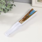 Веер пластик, текстиль "Пейзаж" МИКС 23 см (комплект 12 шт) - фото 23053131