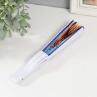 Веер пластик, текстиль "Фламинго" МИКС 23 см - фото 23053141