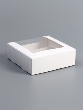 Коробка складная, под 3 эклера, белая, 15×15×6 см  (артикул 9591968)  большой выбор товаров оптом и в розницу по низким ценам с доставкой