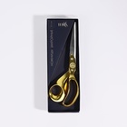 Ножницы закройные TEIRA, скошенное лезвие, 10", 25 см, цвет золотой - Фото 6