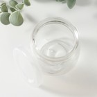 Банка для свечей стекло с крышкой "Пузатая" прозрачная 200 мл 7х7х7,5 см 9759206