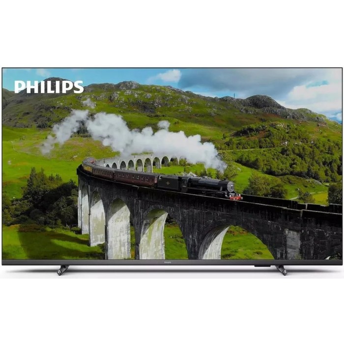 Телевизор Philips 55PUS7608/60, 55", 3840x2160, DVB-T2/C/S2, HDMI 3, USB 2, Smart TV, серый - Фото 1