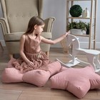 Декоративная подушка «Старс», размер 55х55х12 см, цвет светло-розовый - Фото 5