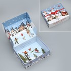 Коробка складная «Снежный город », 27 × 21 × 9 см - фото 109422014