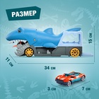 Парковка-автотрек «Атака монстров. Акула», свет, 1 машинка, пусковая установка - Фото 2