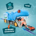 Парковка-автотрек «Атака монстров. Акула», свет, 1 машинка, пусковая установка - Фото 4