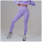 Легинсы спортивные, р. L, цвет сиреневый - фото 37109427