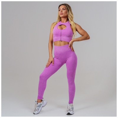 Легинсы женские спортивные ONLYTOP, размер 44 (M), розовые