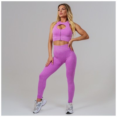 Легинсы женские спортивные ONLYTOP, размер 44 (M), розовые