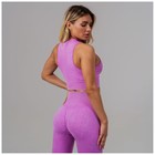 Топ спортивный на молнии женский ONLYTOP, размер S, розовый - фото 47658082