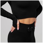 Топ спортивный с длинными рукавами ONLYTOP, р. L, цвет чёрный - Фото 11