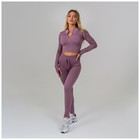 Легинсы спортивные женские ONLYTOP, размер L, лиловые - Фото 3