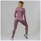 Топ спортивный с длинными рукавами ONLYTOP, р. S, цвет лиловый - Фото 7