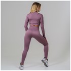 Топ спортивный с длинными рукавами ONLYTOP, р. L, цвет лиловый - Фото 13