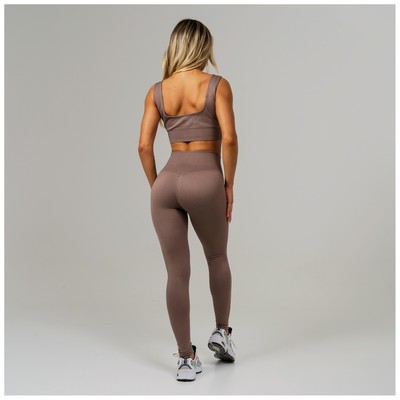 Легинсы женские спортивные ONLYTOP, размер 42-44, бежевые