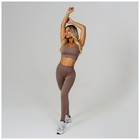 Легинсы женские спортивные ONLYTOP, размер 48-50, бежевые - Фото 13