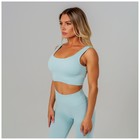 Топ спортивный на широких бретелях, размер M, цвет голубой - Фото 7