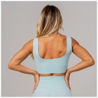 Топ спортивный на широких бретелях ONLYTOP, р. L, цвет голубой - Фото 12