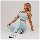 Топ спортивный на широких бретелях ONLYTOP, р. L, цвет голубой - Фото 15