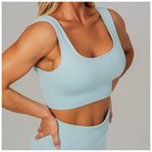 Топ спортивный на широких бретелях ONLYTOP, р. L, цвет голубой - Фото 9