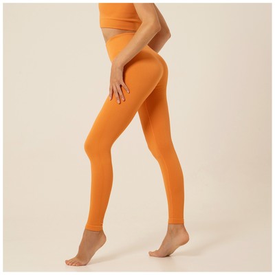 Легинсы спортивные женские Sangh, размер М, оранжевые