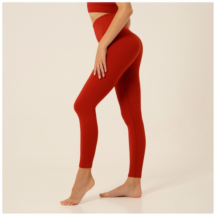 Легинсы спортивные женские Sangh, размер M, коралловый - Фото 1