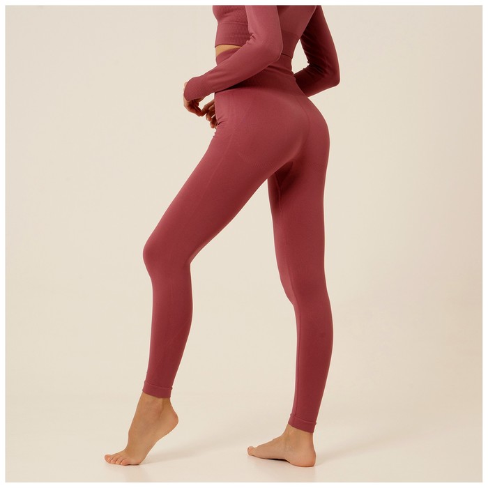 Легинсы спортивные женские Sangh, размер S, пудровые