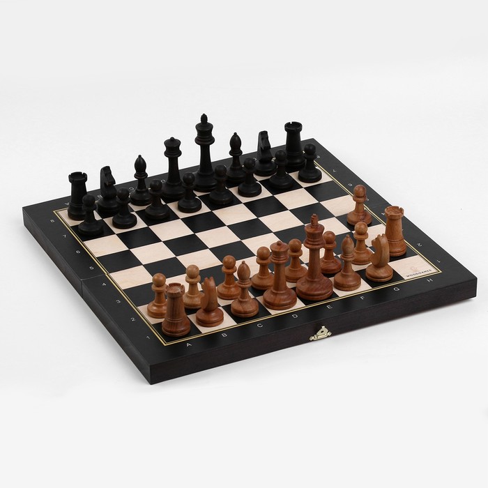 Шахматы турнирные 40 х 40 см "Модерн", утяжелённые, король h-9 см, пешка h-4.4 см, бук - фото 1907886478